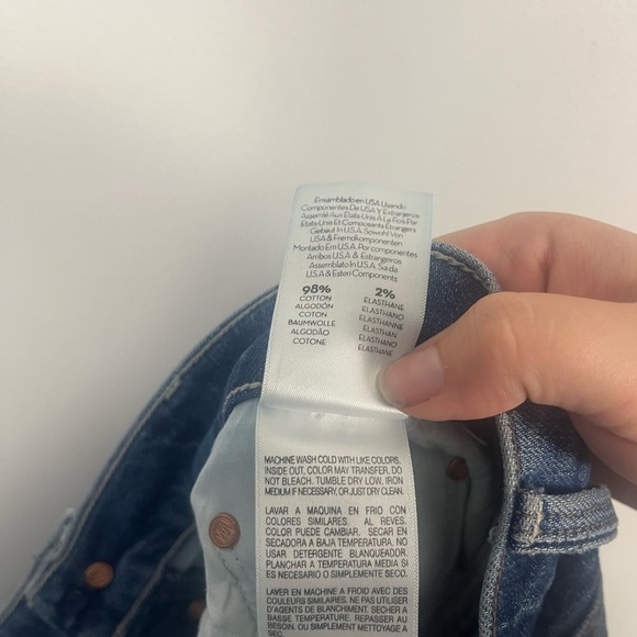 Mother The Tomcat Distressed Crop Jeans in Playing with Scissors size 32 - Picture 10 of 11